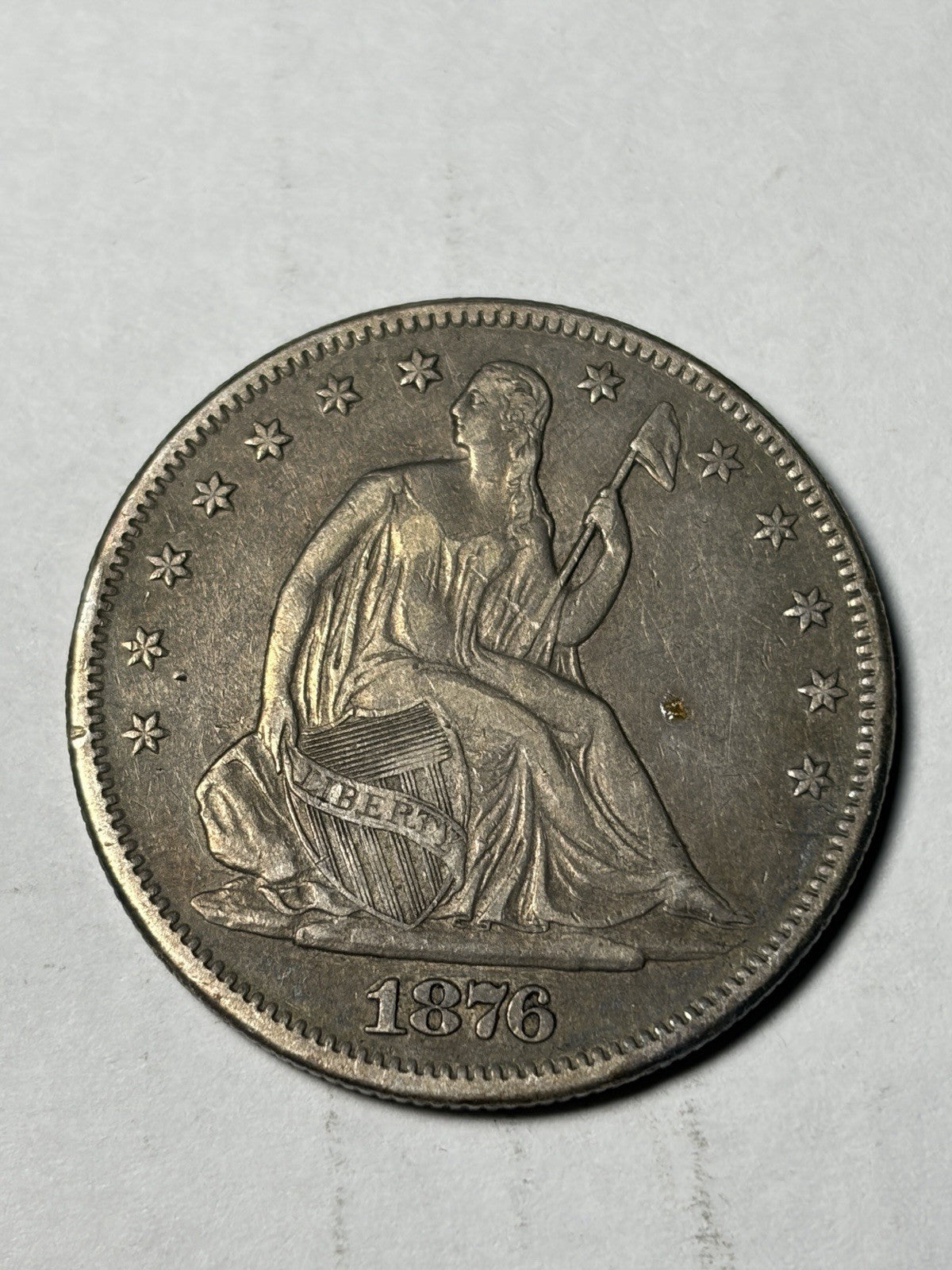 1876-S Seated Liberty Half Dollar Details