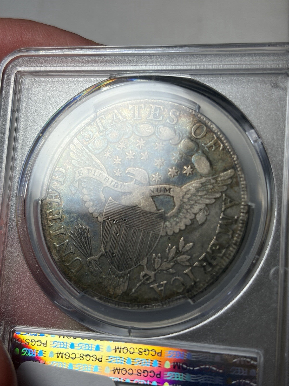 1798 PCGS VF Details Draped Bust Silver Dollar Toned