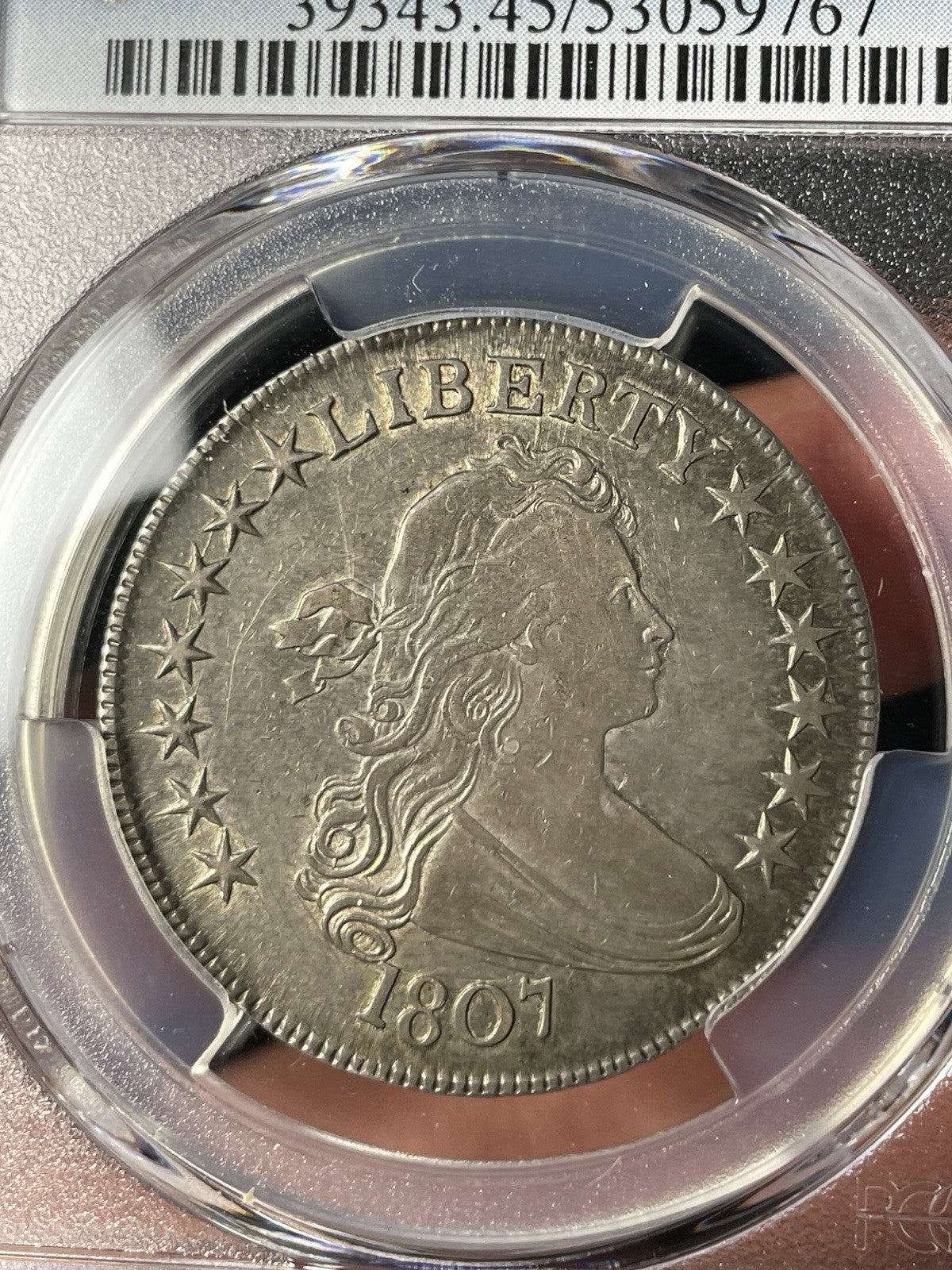 1807 PCGS XF45 Draped Bust Half Dollar O-105 Original Look