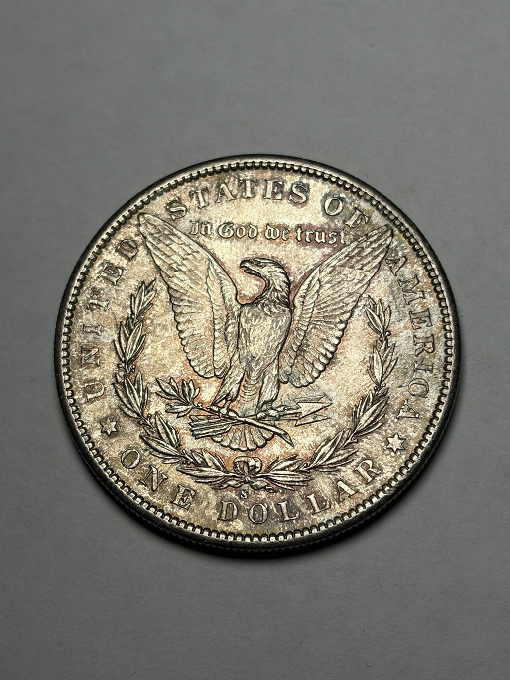 1890-S Morgan Silver Dollar Toned Uncirculated
