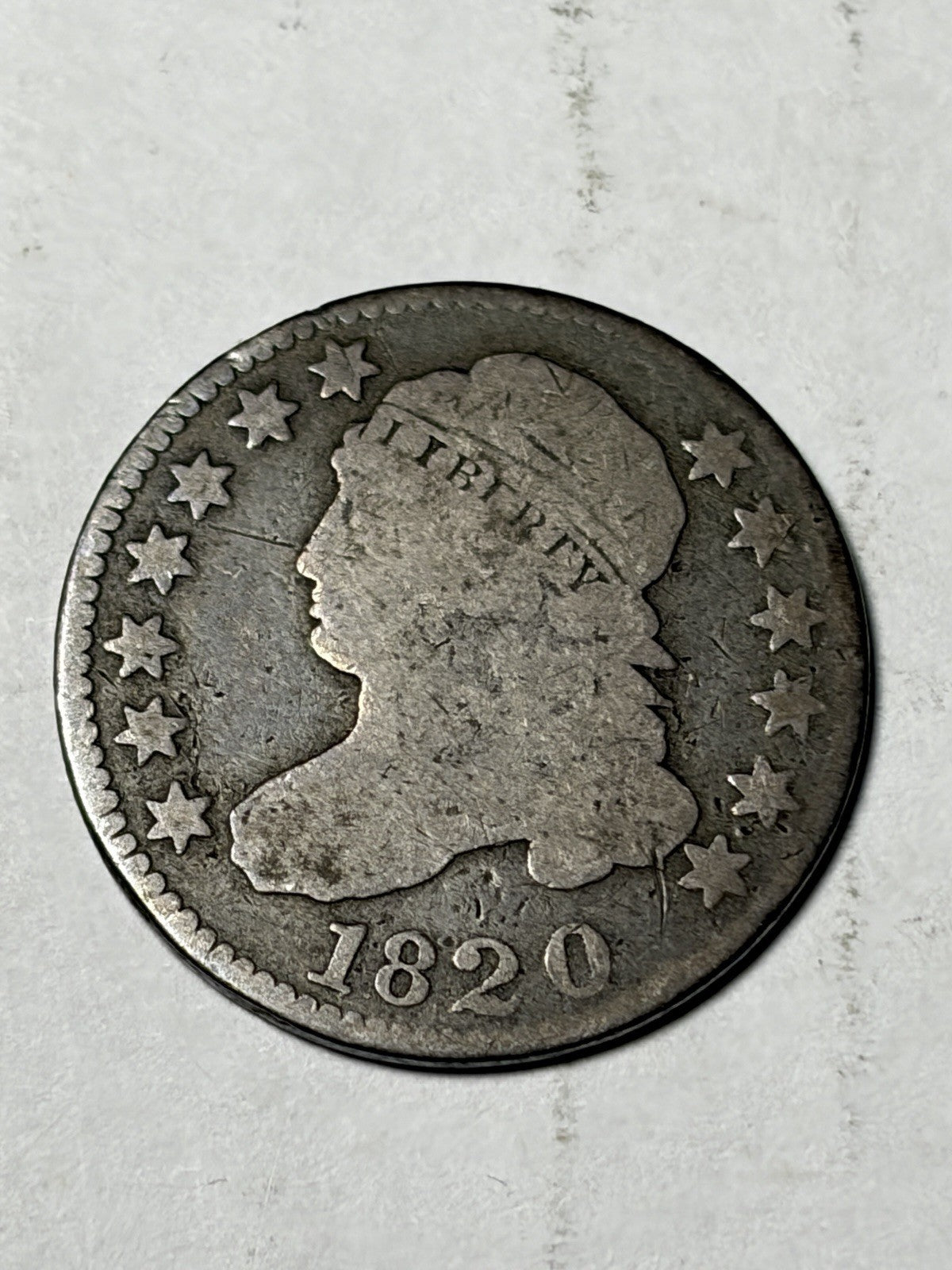1820 Capped Bust Silver Dime