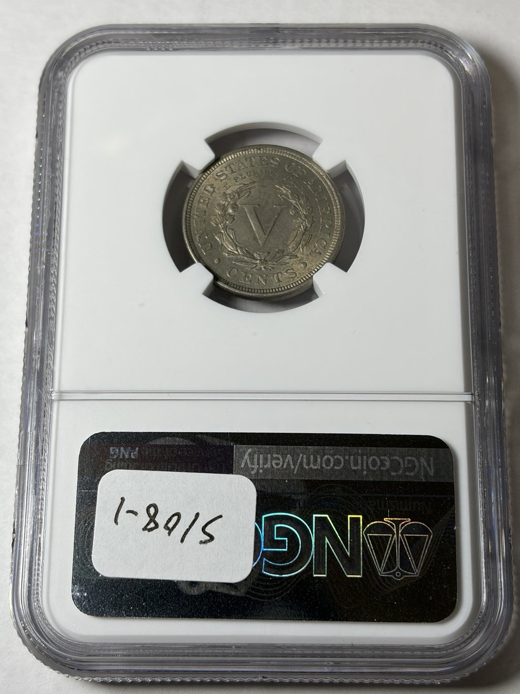 1892 NGC MS62 Liberty V Nickel