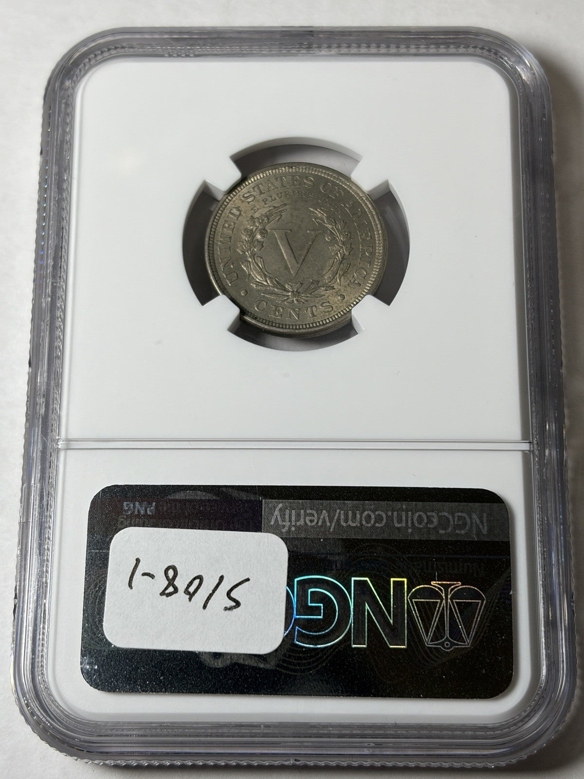1892 NGC MS62 Liberty V Nickel