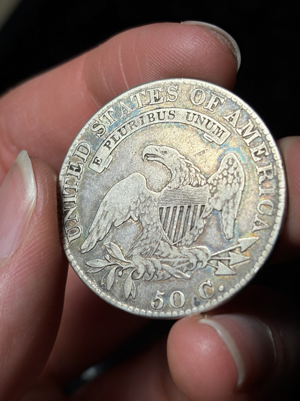 1819 Capped Bust Half Dollar Toned
