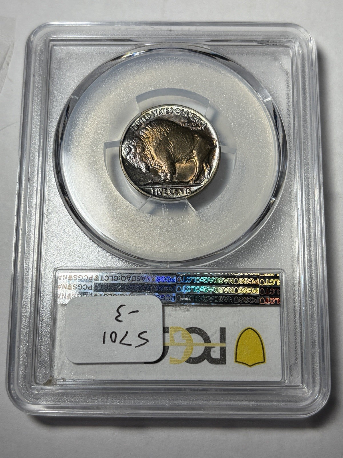 1938-D PCGS MS68 Buffalo Nickel Toned