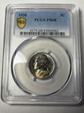 1938 PCGS PR68 Jefferson Nickel Proof Rainbow Toned