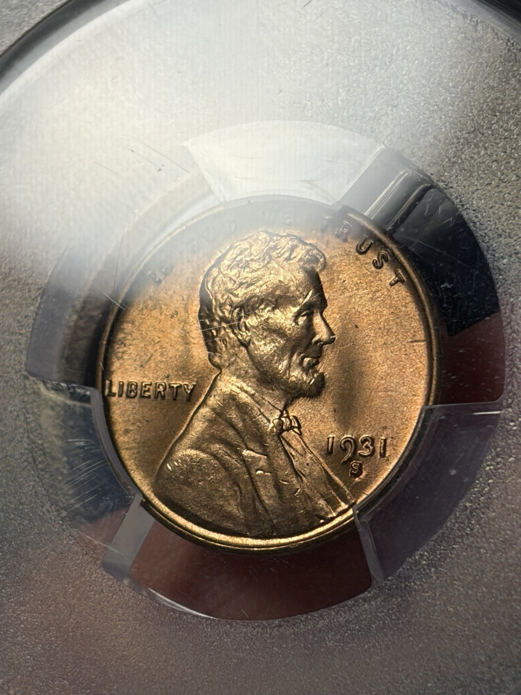 1931-S PCGS MS65 RD Lincoln Wheat Cent Key Date