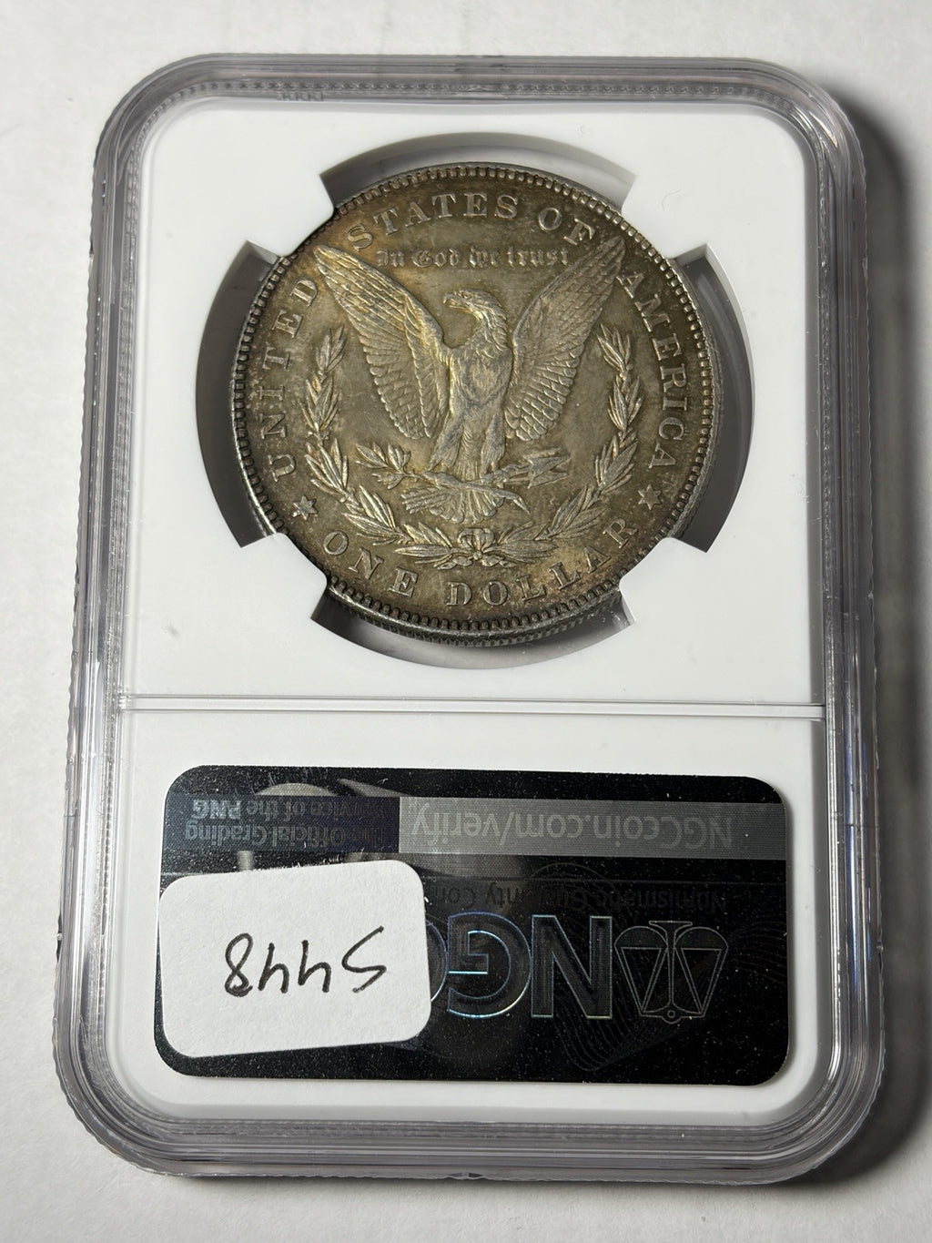 1878 7/8TF Strong NGC MS62 Morgan Silver Dollar Toned