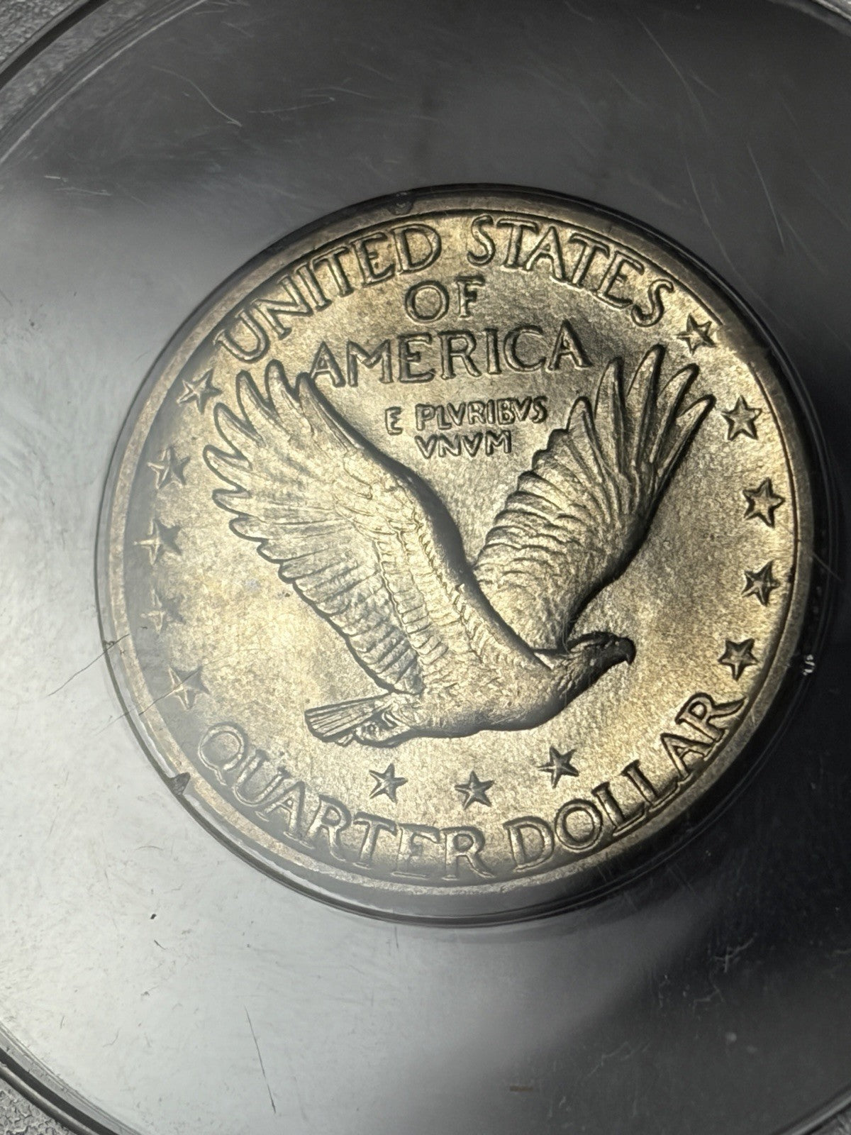 1917-D PCGS MS64 Type 2 Standing Liberty Quarter Rattler