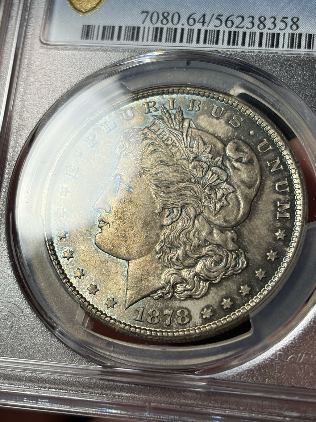 1878-CC PCGS MS64 Morgan Silver Dollar Toned Original