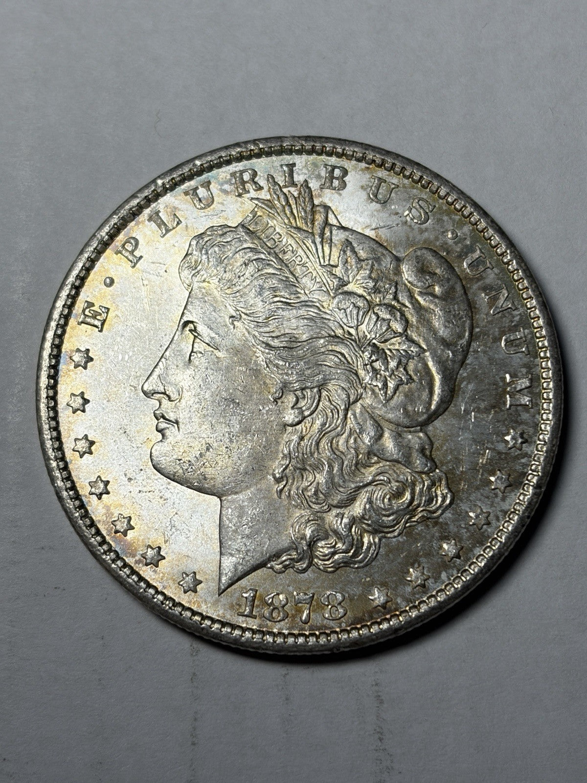 1878-CC Morgan Silver Dollar Uncirculated Toned