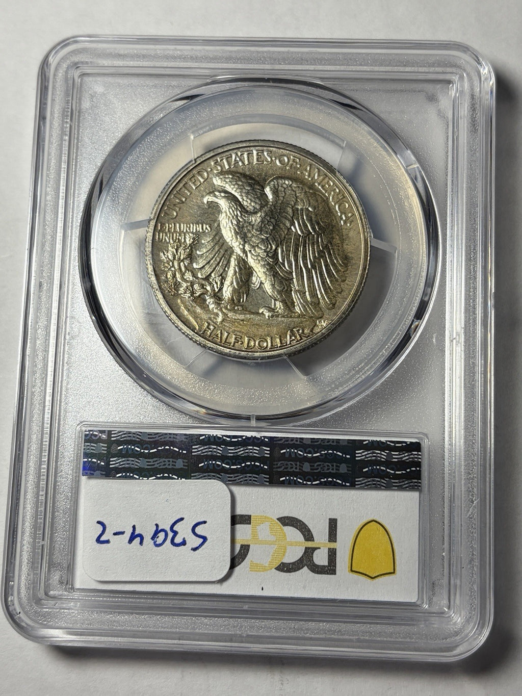 1940 PCGS PR66 Walking Liberty Half Dollar Toned