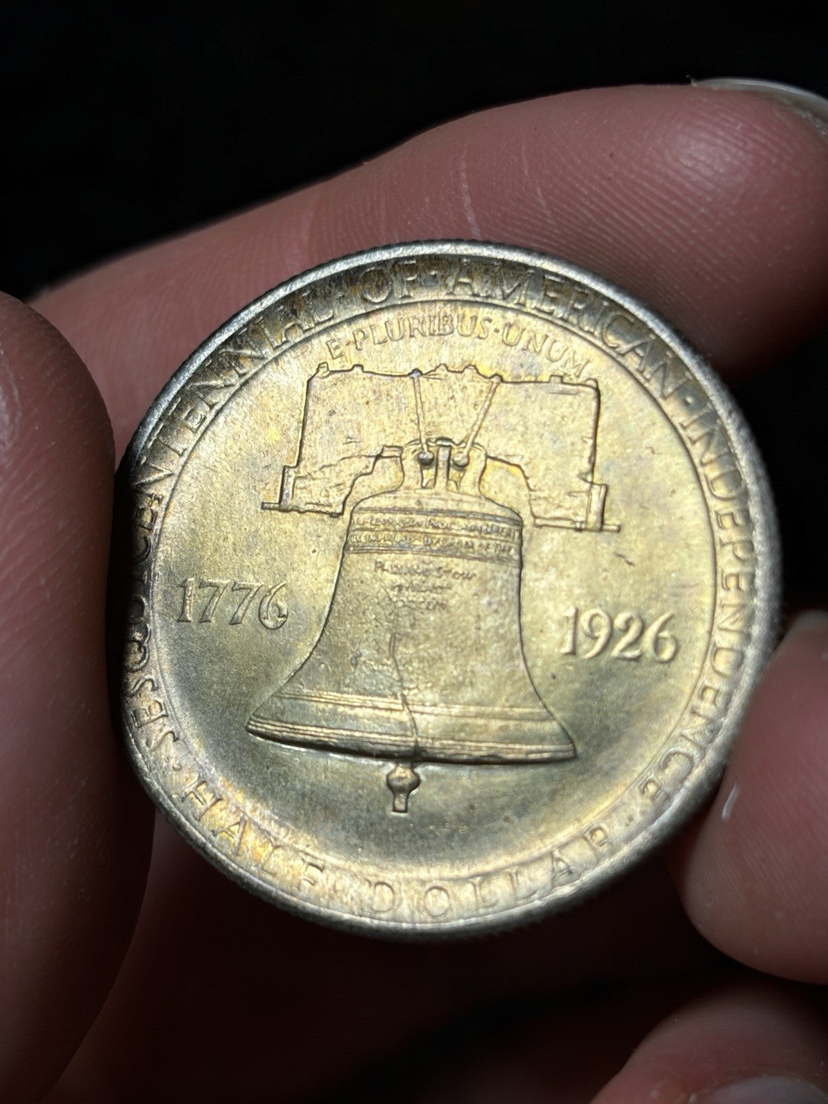 1926 Sesquicentennial Commemorative Half Dollar Toned