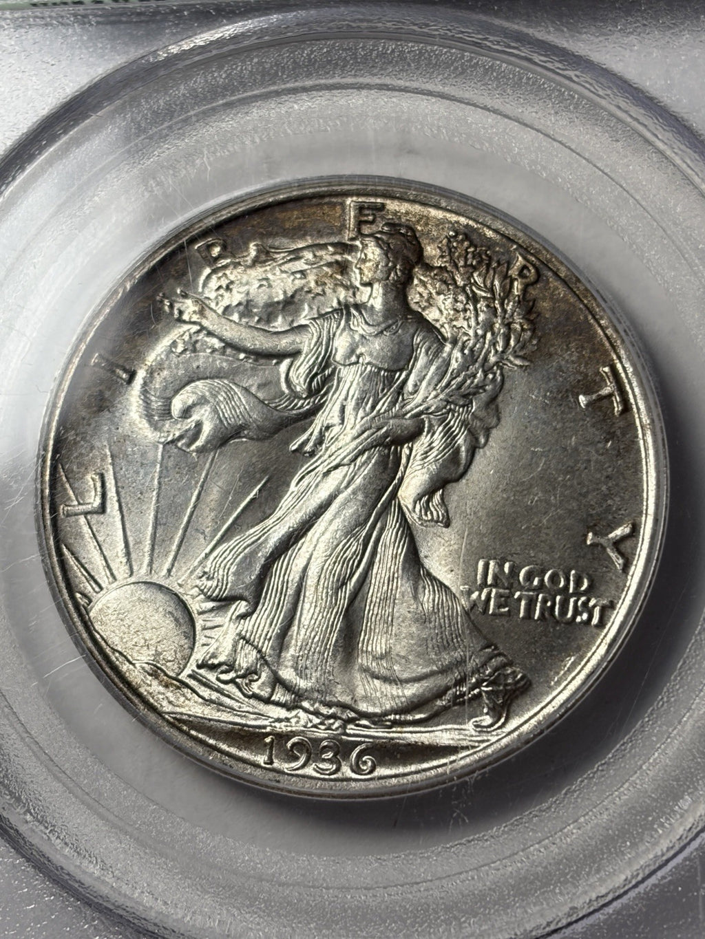 1936 PCGS MS64 CAC Walking Liberty Half Dollar Old Green Holder