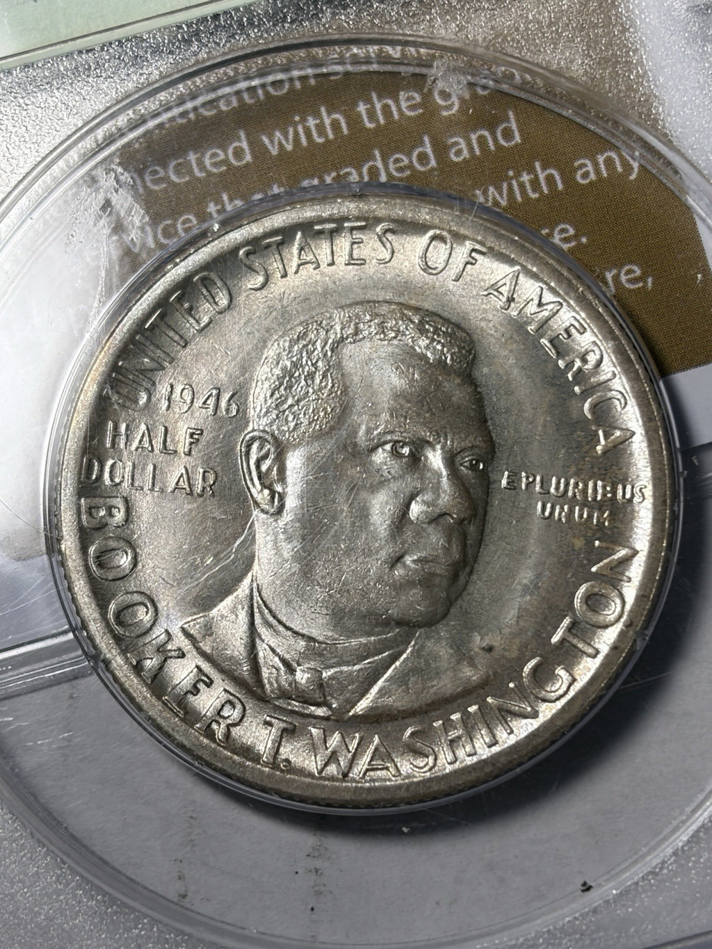 1946 PCGS MS63 GOLD CAC Booker T Washington Commemorative Rattler