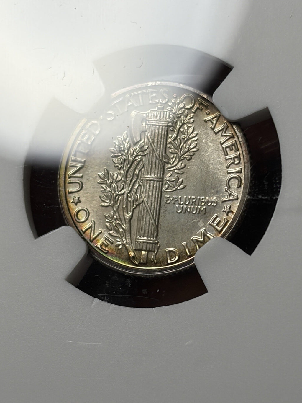1942 NGC PF67 CAC Mercury Dime Toned