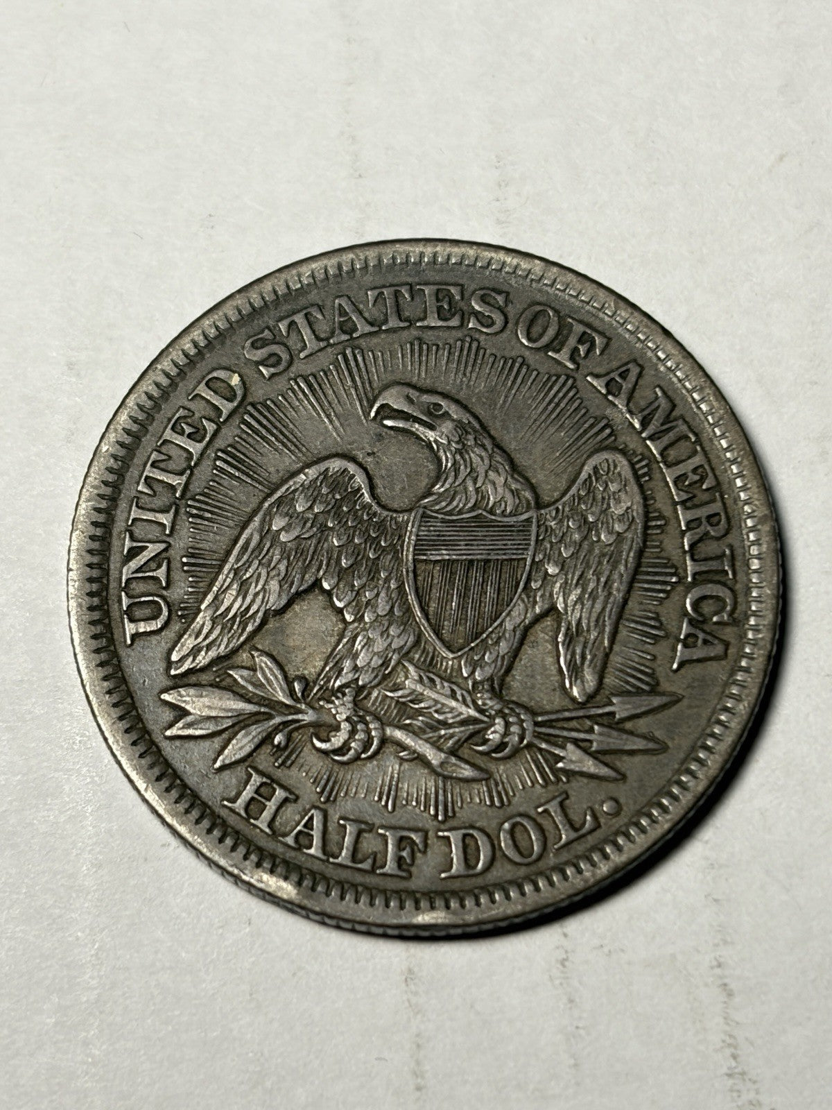 1853 With Arrows Seated Liberty Half Dollar