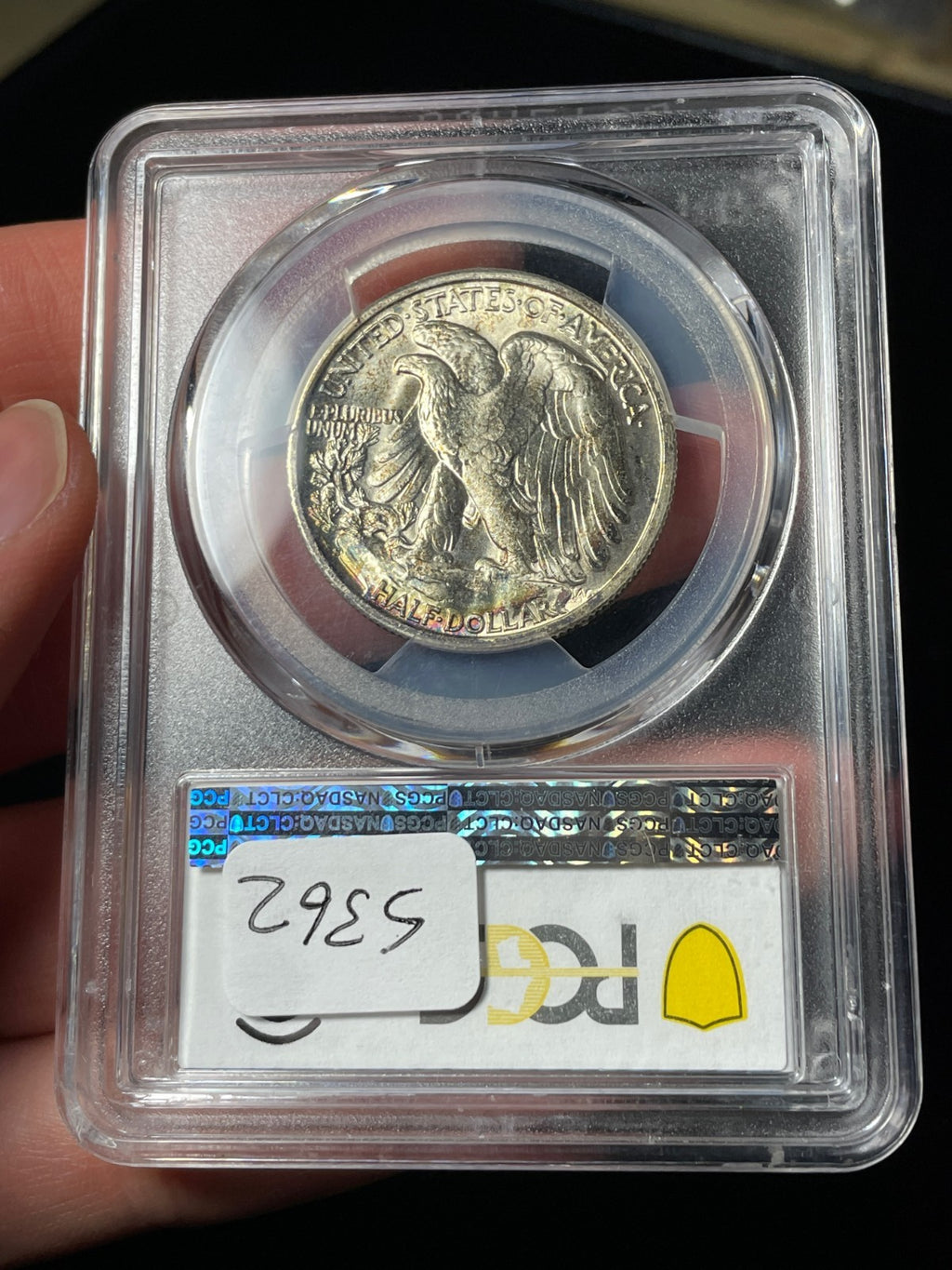 1945-S PCGS MS66+ Walking Liberty Half Dollar Toned High Grade