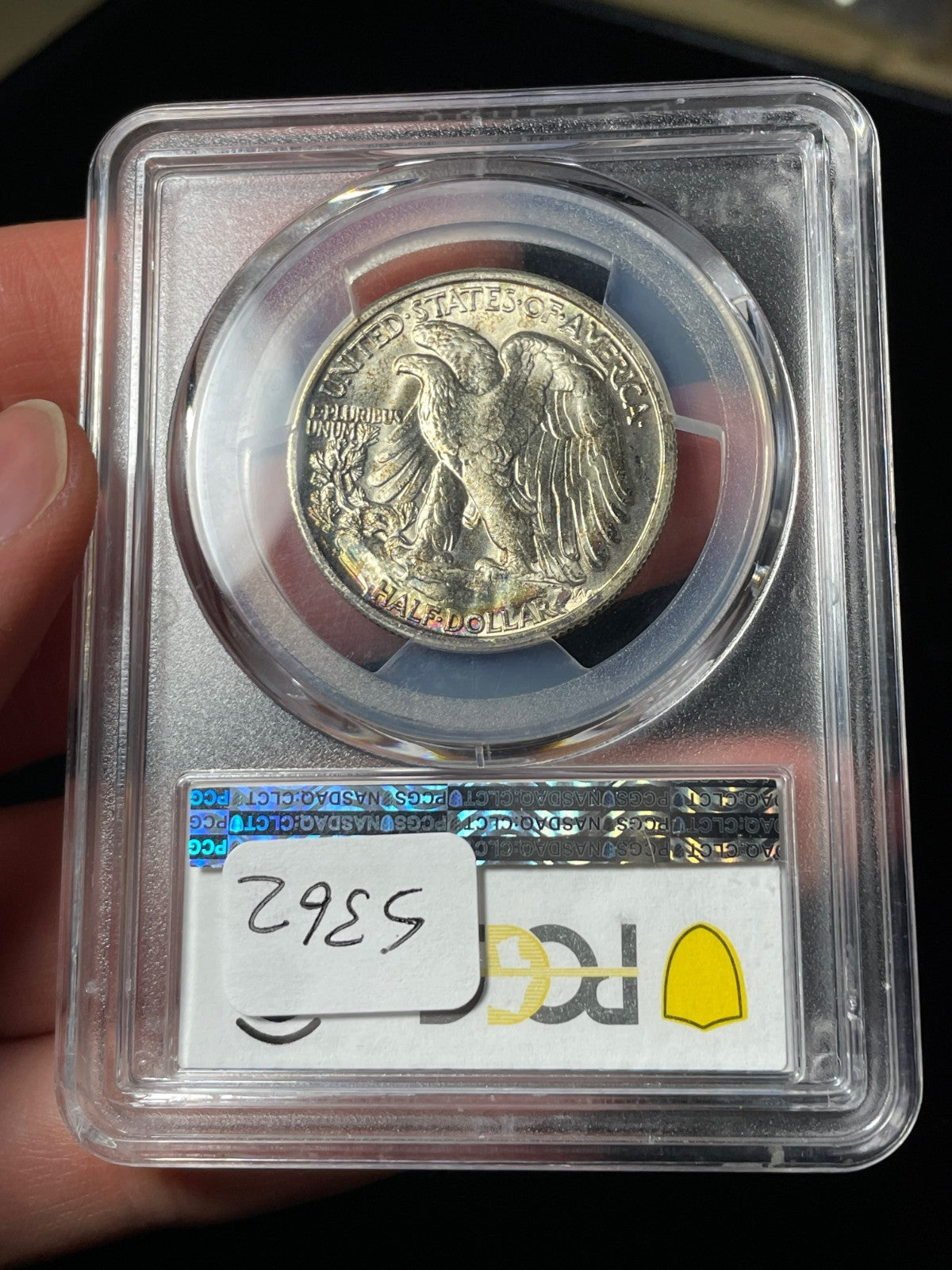 1945-S PCGS MS66+ Walking Liberty Half Dollar Toned High Grade