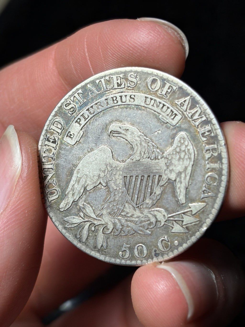 1819 Capped Bust Half Dollar Toned