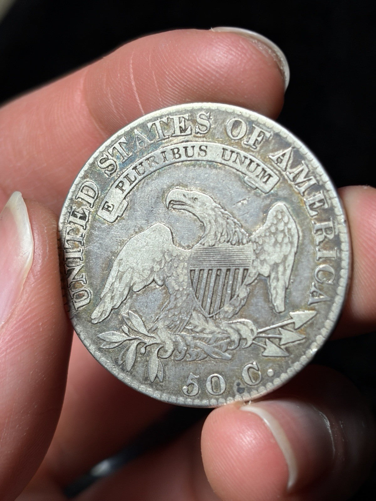 1819 Capped Bust Half Dollar Toned
