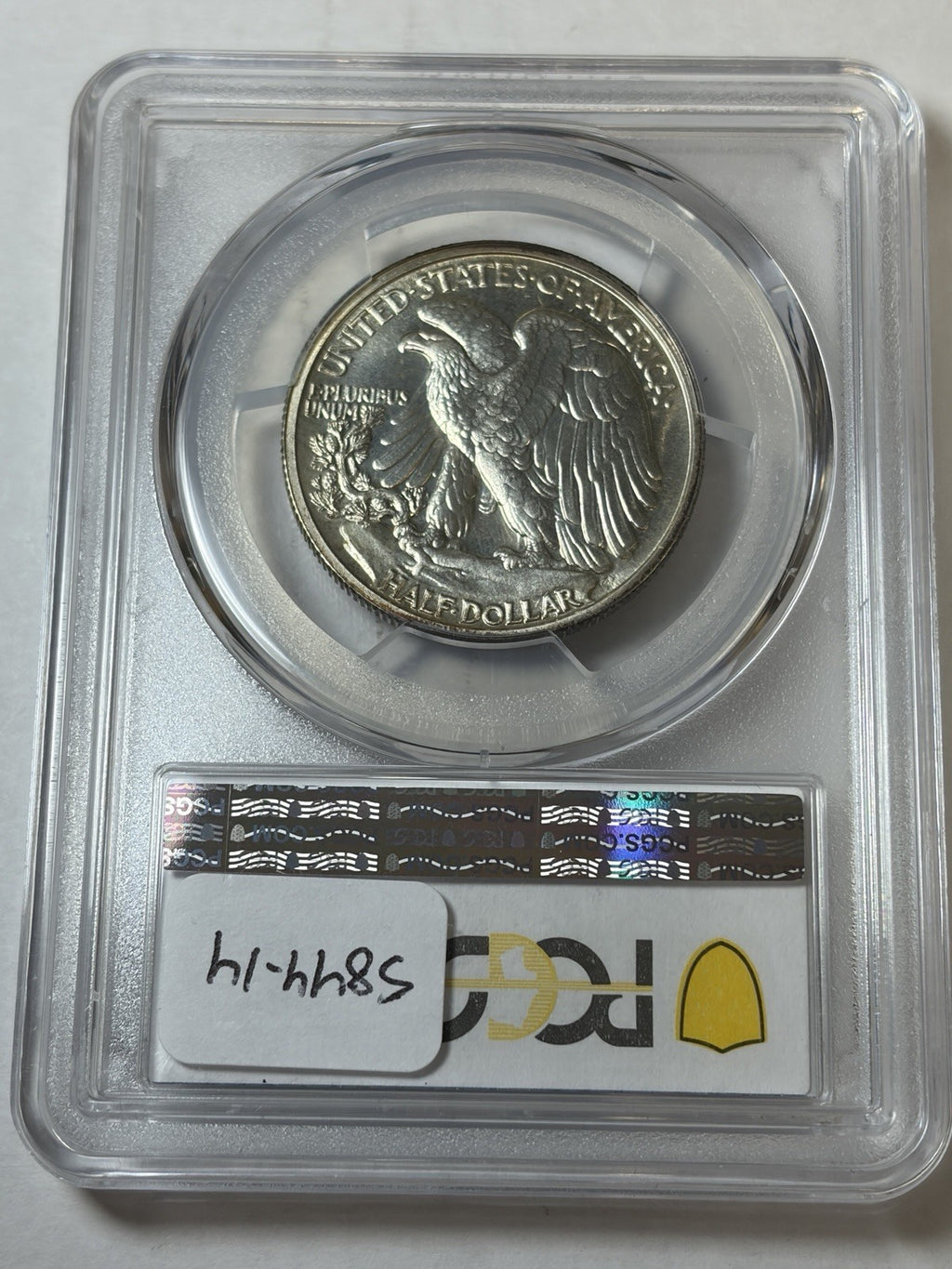1937 PCGS PR67 Walking Liberty Half Dollar Toned