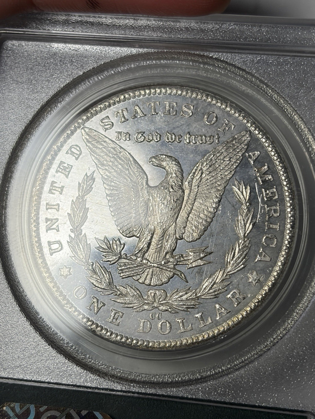 1881-CC PCGS MS63 DMPL Morgan Silver Dollar Old Green Holder