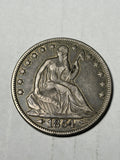 1854 With Arrows Seated Liberty Half Dollar