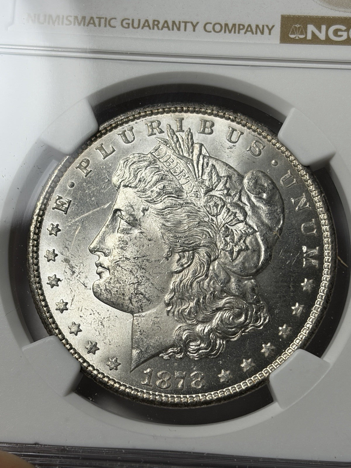 1878-CC NGC MS62 Morgan Silver Dollar
