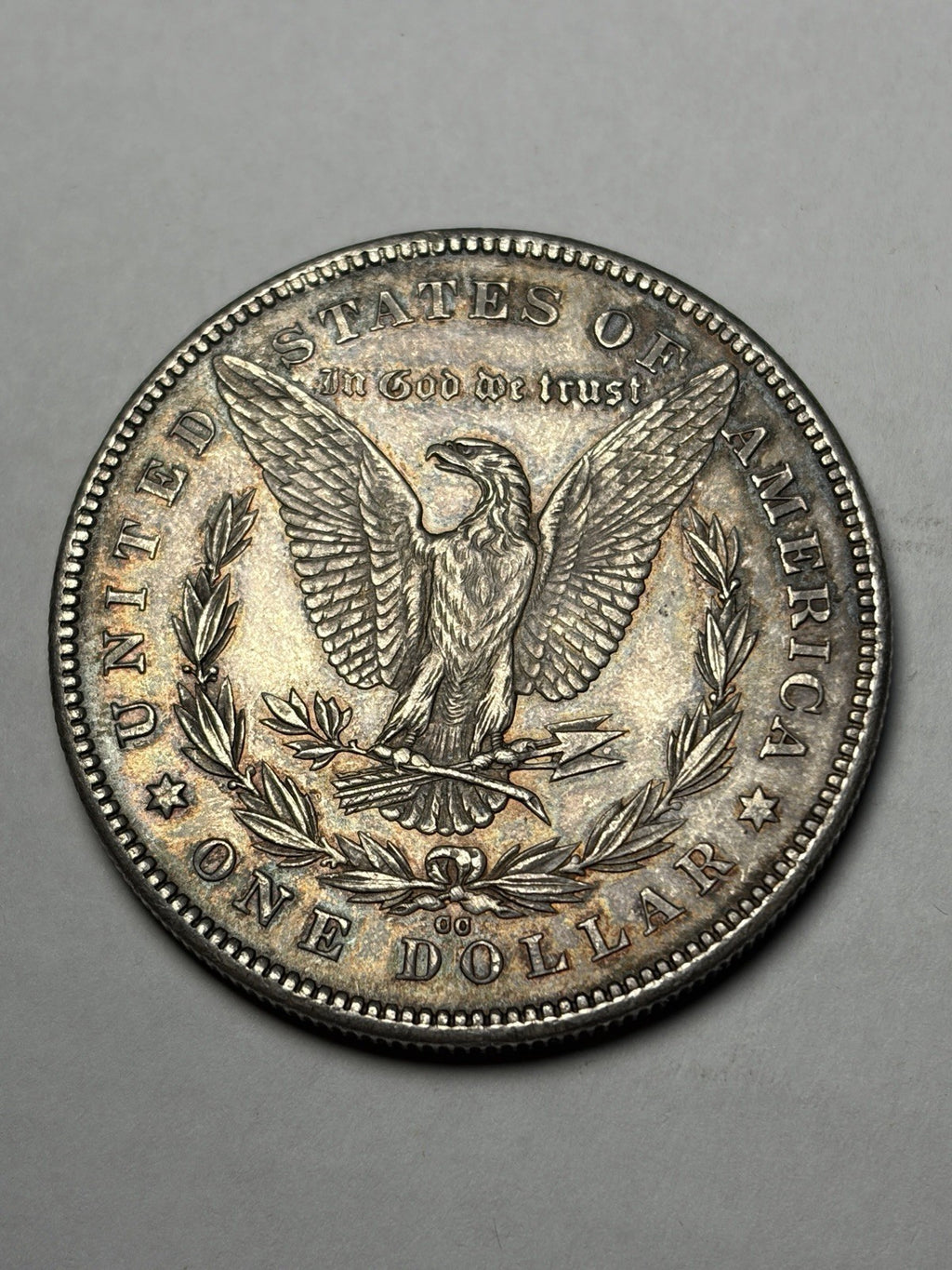 1878-CC Morgan Silver Dollar Toned Details