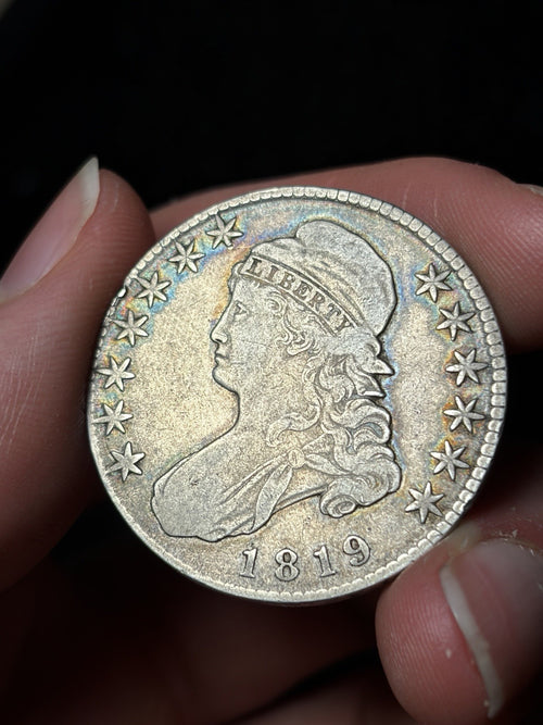 1819 Capped Bust Half Dollar Toned