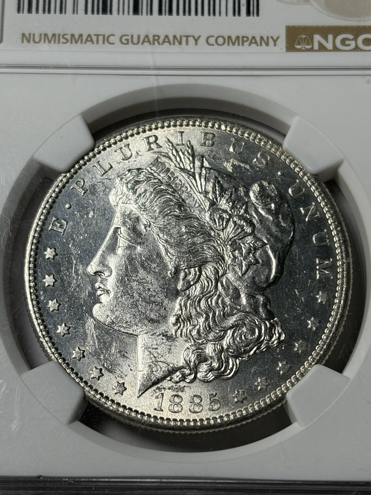1885-S NGC UNC Details Morgan Silver Dollar