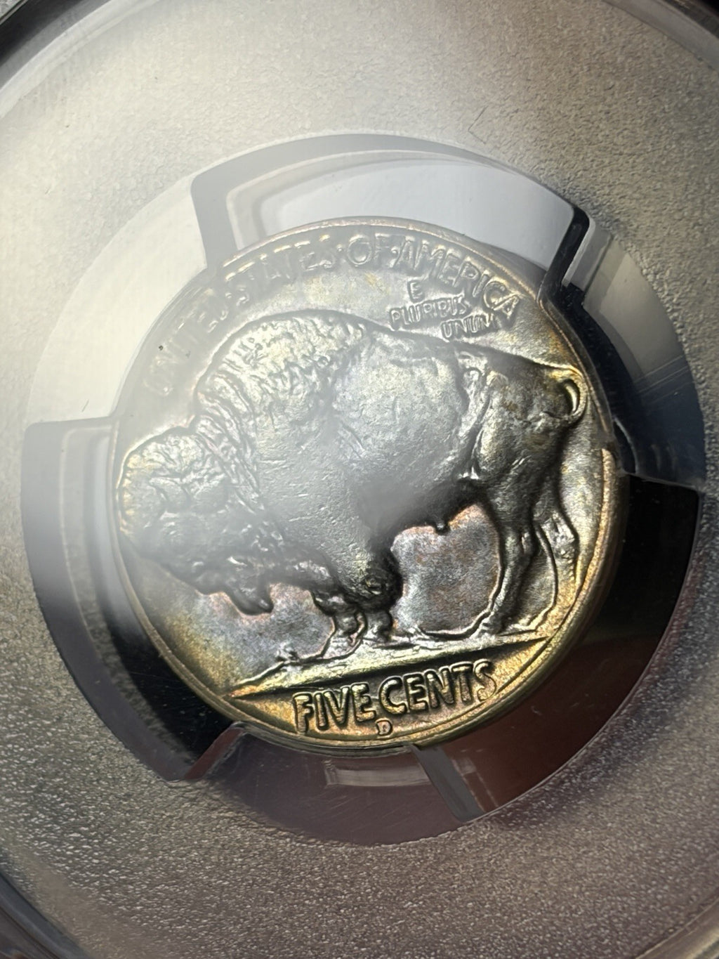 1934-D PCGS MS64 Buffalo Nickel Toned Toning