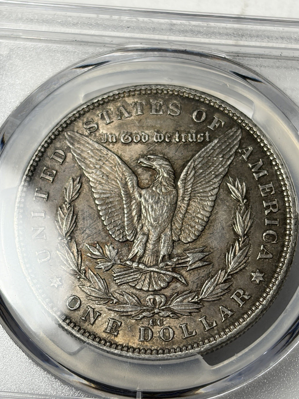 1890-CC PCGS AU58 Morgan Silver Dollar Toned