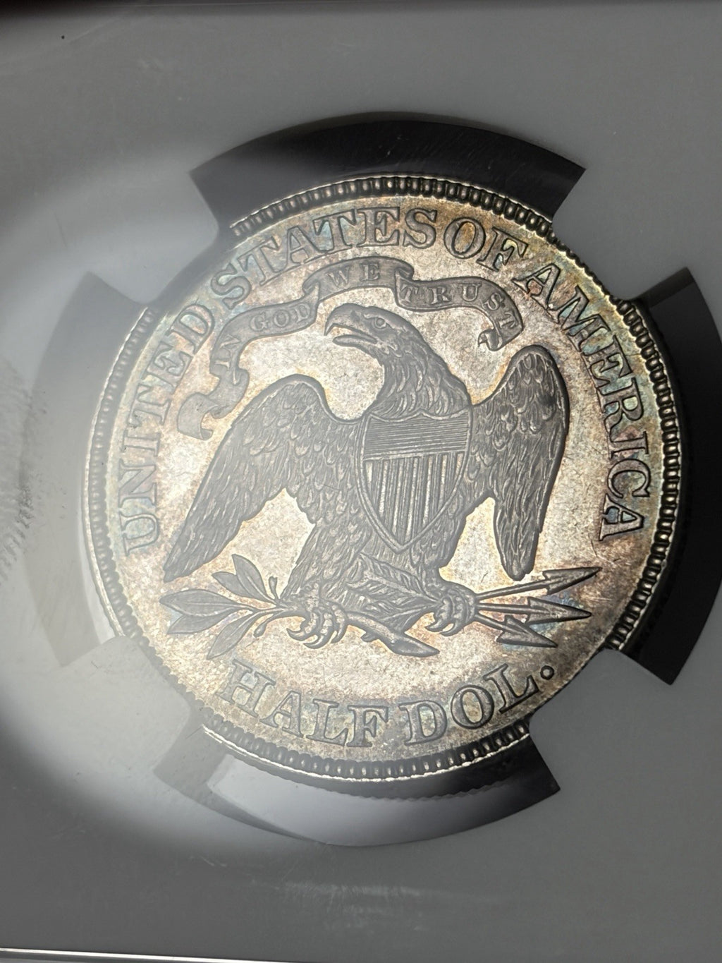 1891 NGC MS62 Seated Liberty Half Dollar Toned