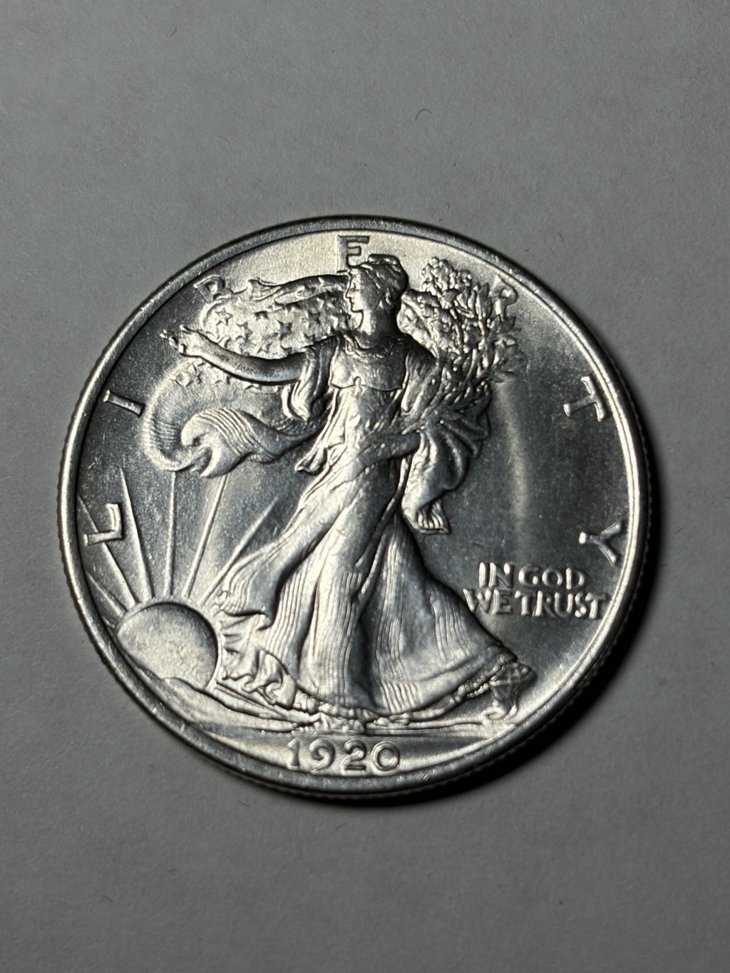 1920 Walking Liberty Half Dollar Details