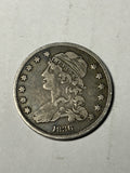 1836 Capped Bust Silver Quarter