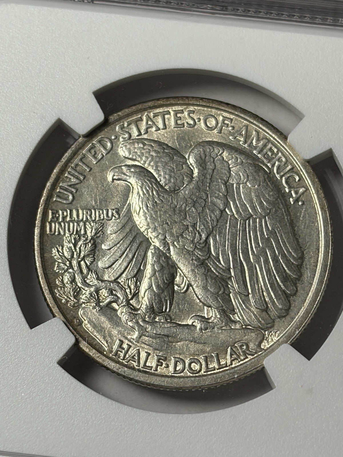 1918-D NGC UNC Details Walking Liberty Half Dollar
