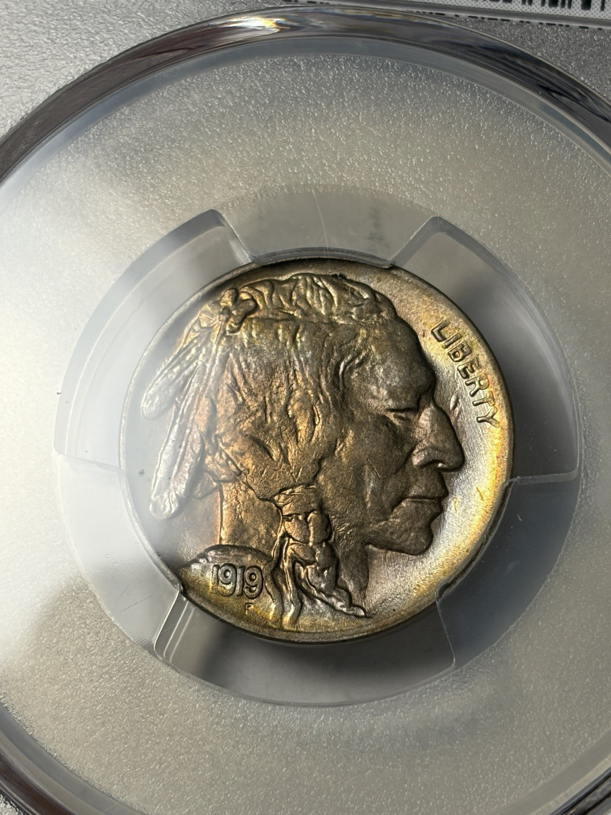 1919 PCGS MS64 Buffalo Nickel Toned