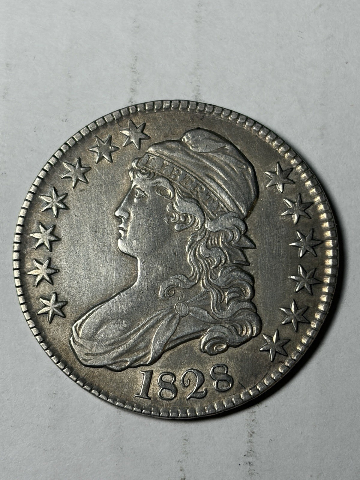 1828 Capped Bust Half Dollar Details