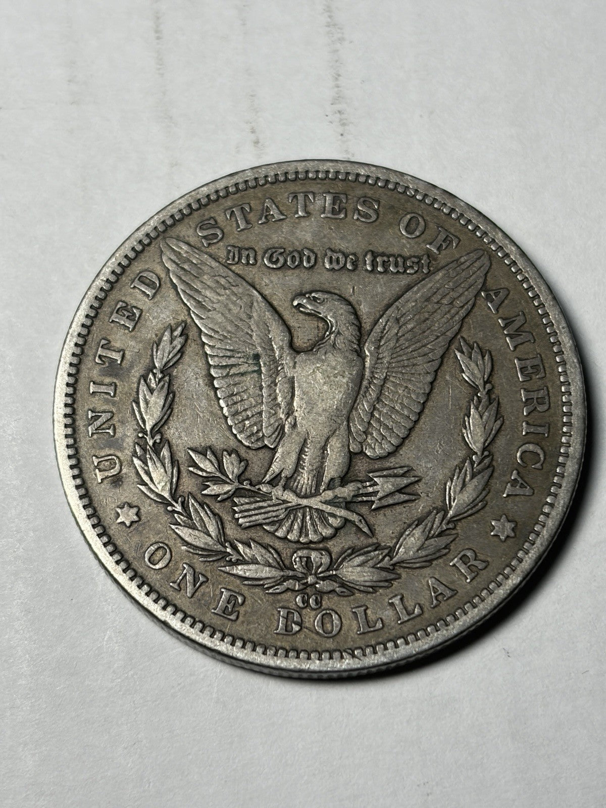 1892-CC Morgan Silver Dollar