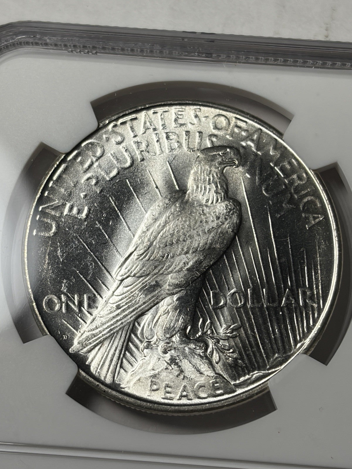 1923-D NGC UNC Details Peace Dollar
