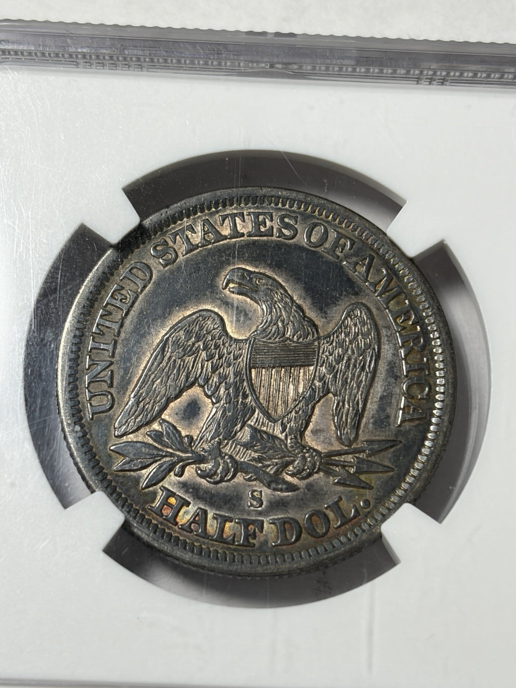 1861-S NGC XF Details Seated Liberty Half Dollar