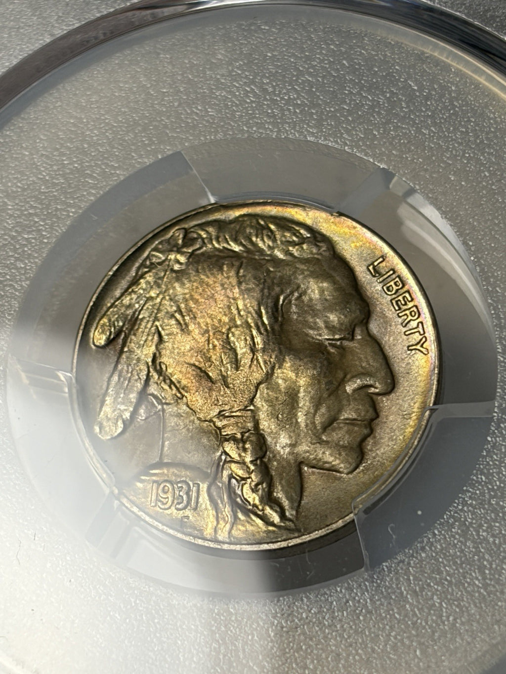 1931-S PCGS MS66+ CAC Buffalo Nickel Toned