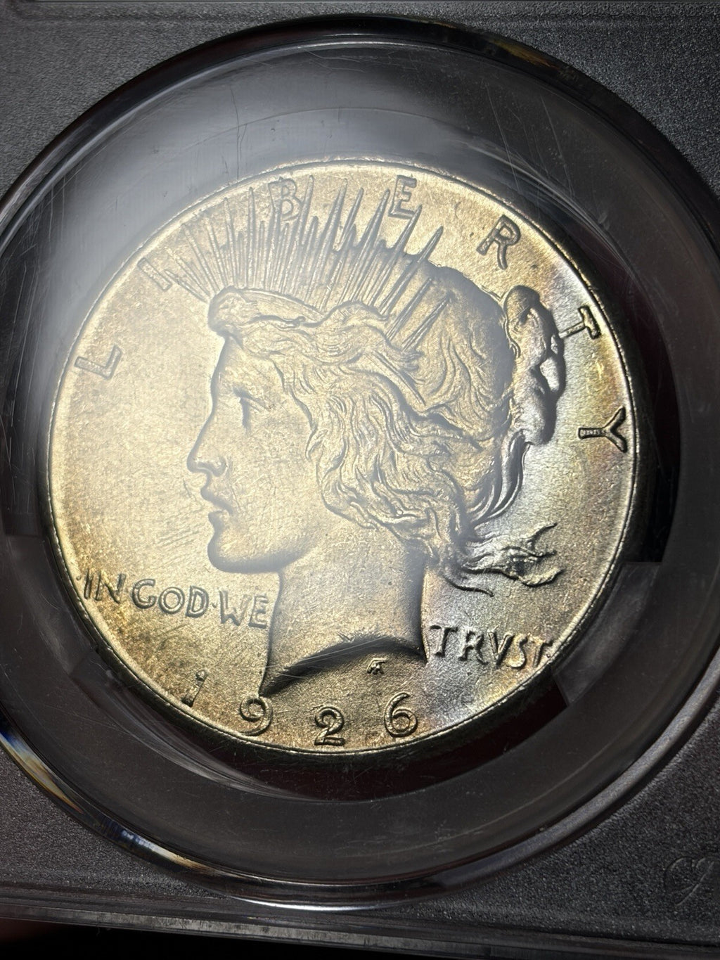 1926 CACG MS65 Peace Silver Dollar Toned Nicely