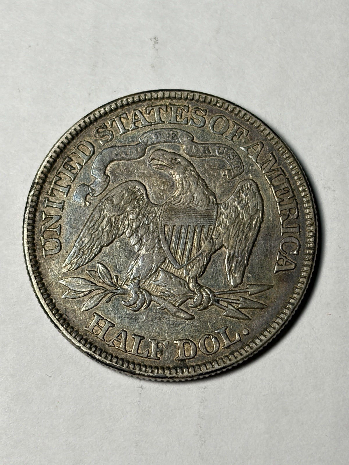 1877 Seated Liberty Half Dollar Toned