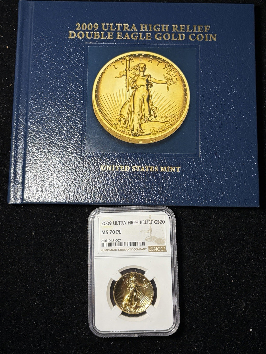 2009 NGC MS70 PL Saint Gaudens Ultra High Relief One Ounce Gold