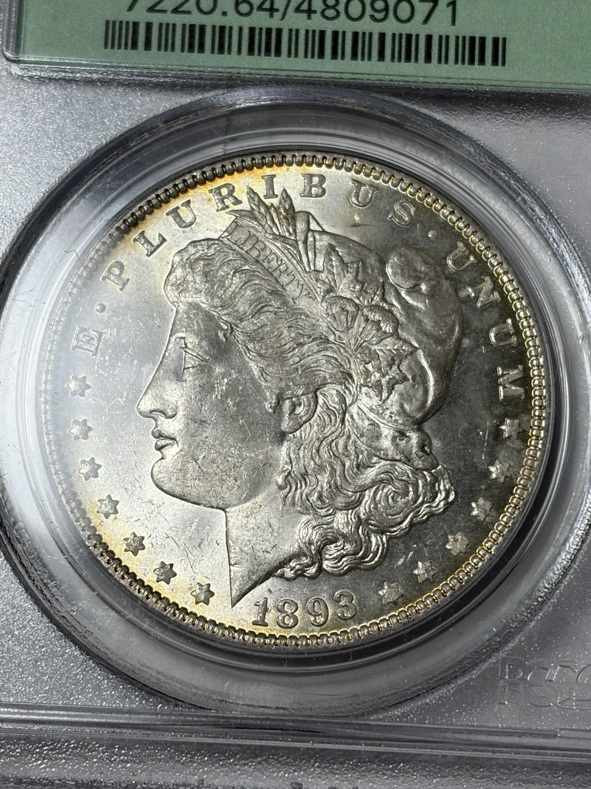 1893 PCGS MS64 Morgan Silver Dollar Old Green Holder
