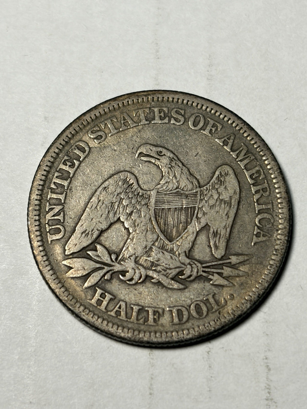 1858 Seated Liberty Half Dollar
