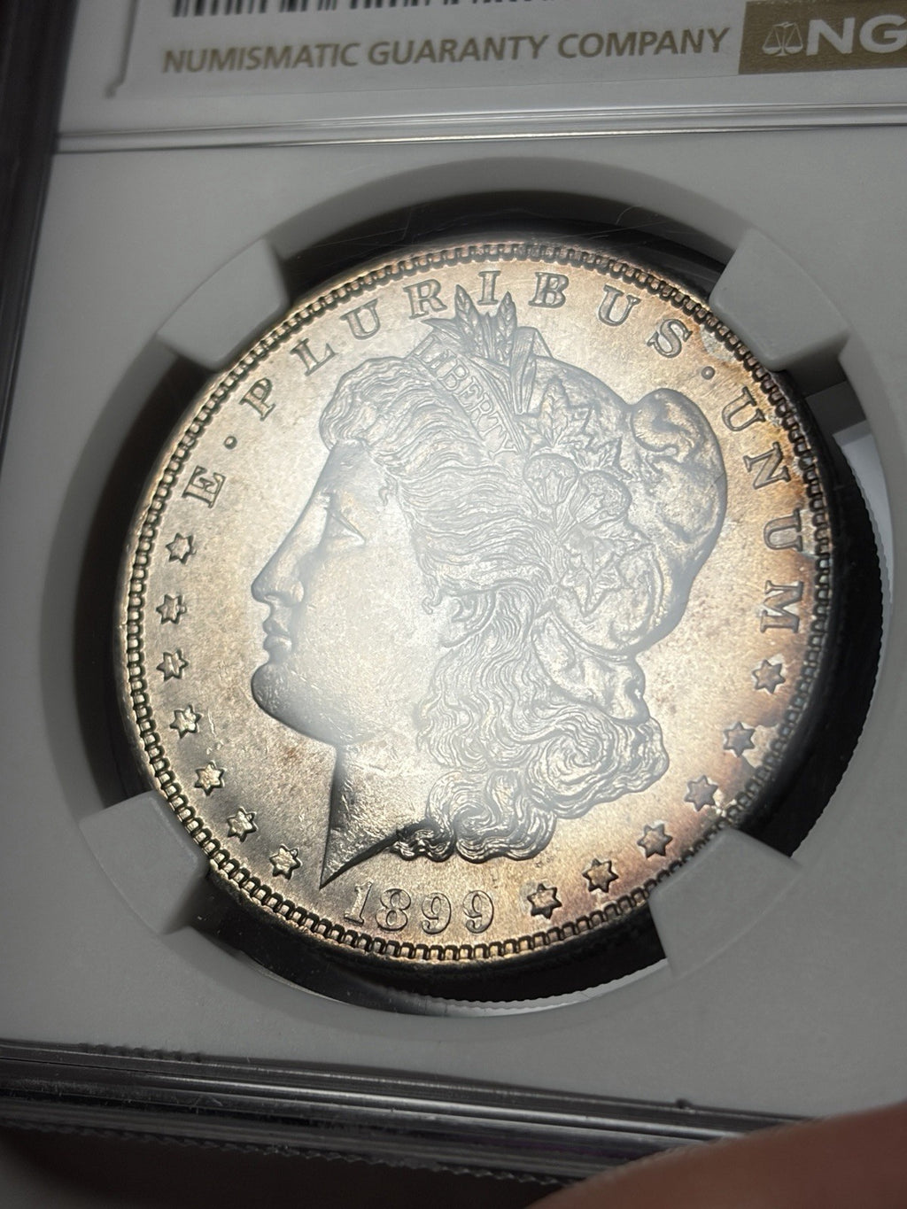 1899 NGC MS64 CAC Morgan Silver Dollar Toned